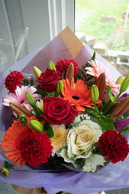 Floretta Bouquet in bright & cheery colours, standard size