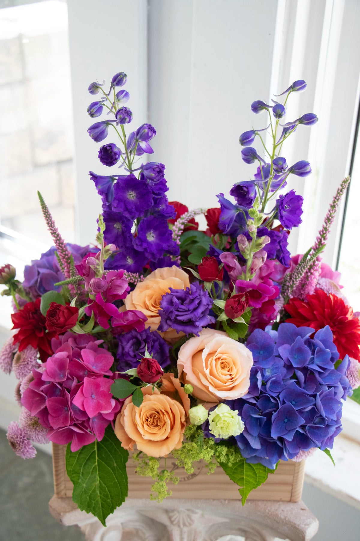 Floretta Flower Box in bright & cheery colours, large size