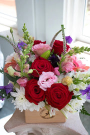 Floretta Flower Box in bright & cheery colours, medium size