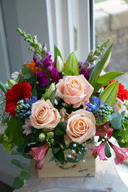 Floretta Flower Box in bright & cheery colours, medium size