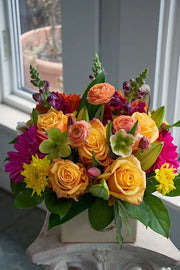 Floretta Flower Box in bright & cheery colours, medium size