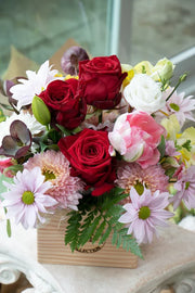 Floretta Flower Box in bright & cheery colours, medium size