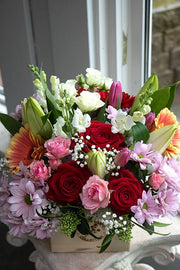 Floretta Flower Box in bright & cheery colours, medium size