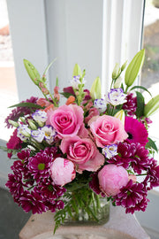 Floretta Vase in bright & cheery colours, standard size