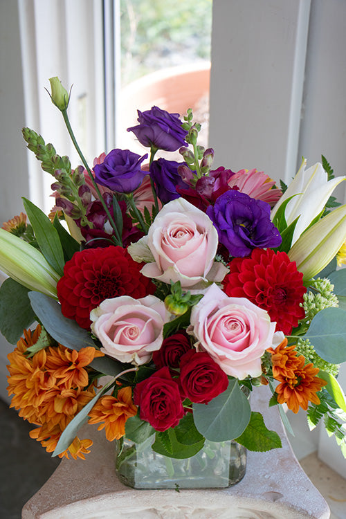 Floretta Vase in bright & cheery colours, standard size
