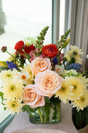 Floretta Vase in bright & cheery colours, standard size
