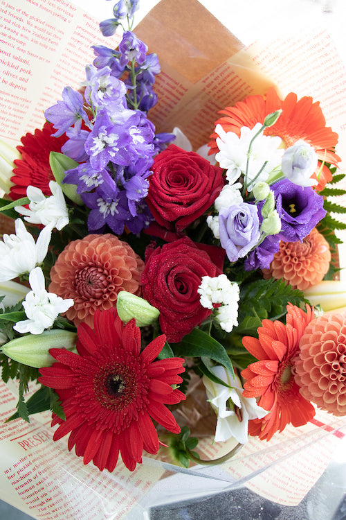 Floretta Bouquet in bright & cheery colours, standard size