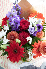Floretta Bouquet in bright & cheery colours, standard size