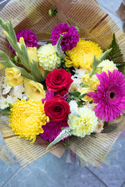 Floretta Bouquet in bright & cheery colours, standard size