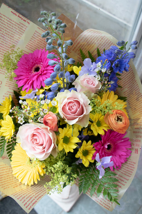Floretta Bouquet in bright & cheery colours, standard size