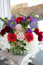 Floretta Vase in bright & cheery colours, standard size