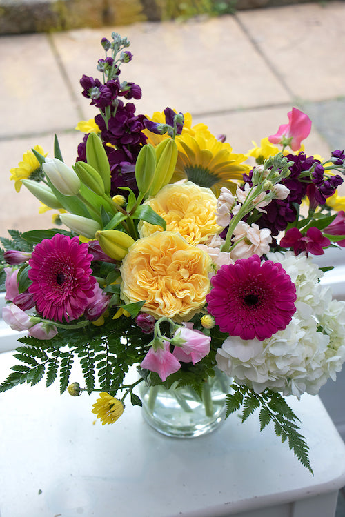 Floretta Vase in bright & cheery colours, standard size